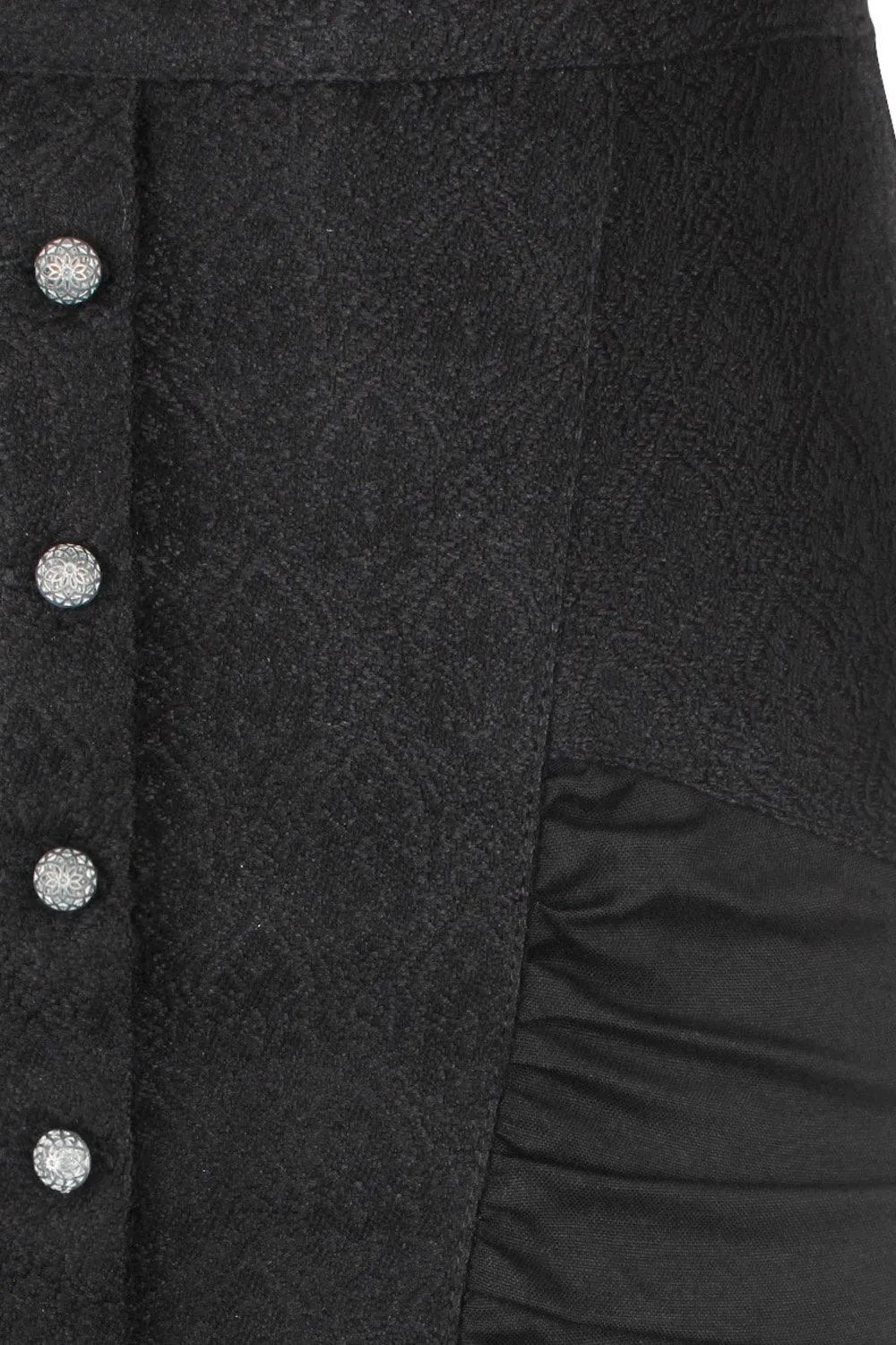 Bera Black Gothic Bustle Skirt