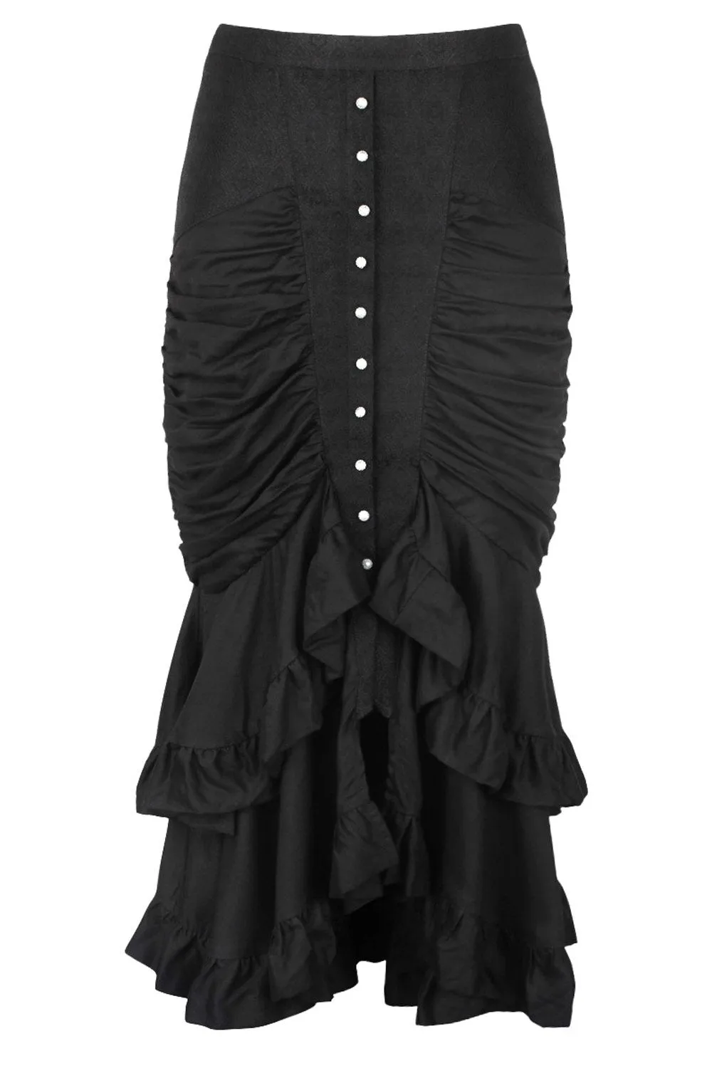 Bera Black Gothic Bustle Skirt