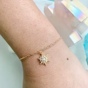 Bre Sparkly Star Charm Bracelet