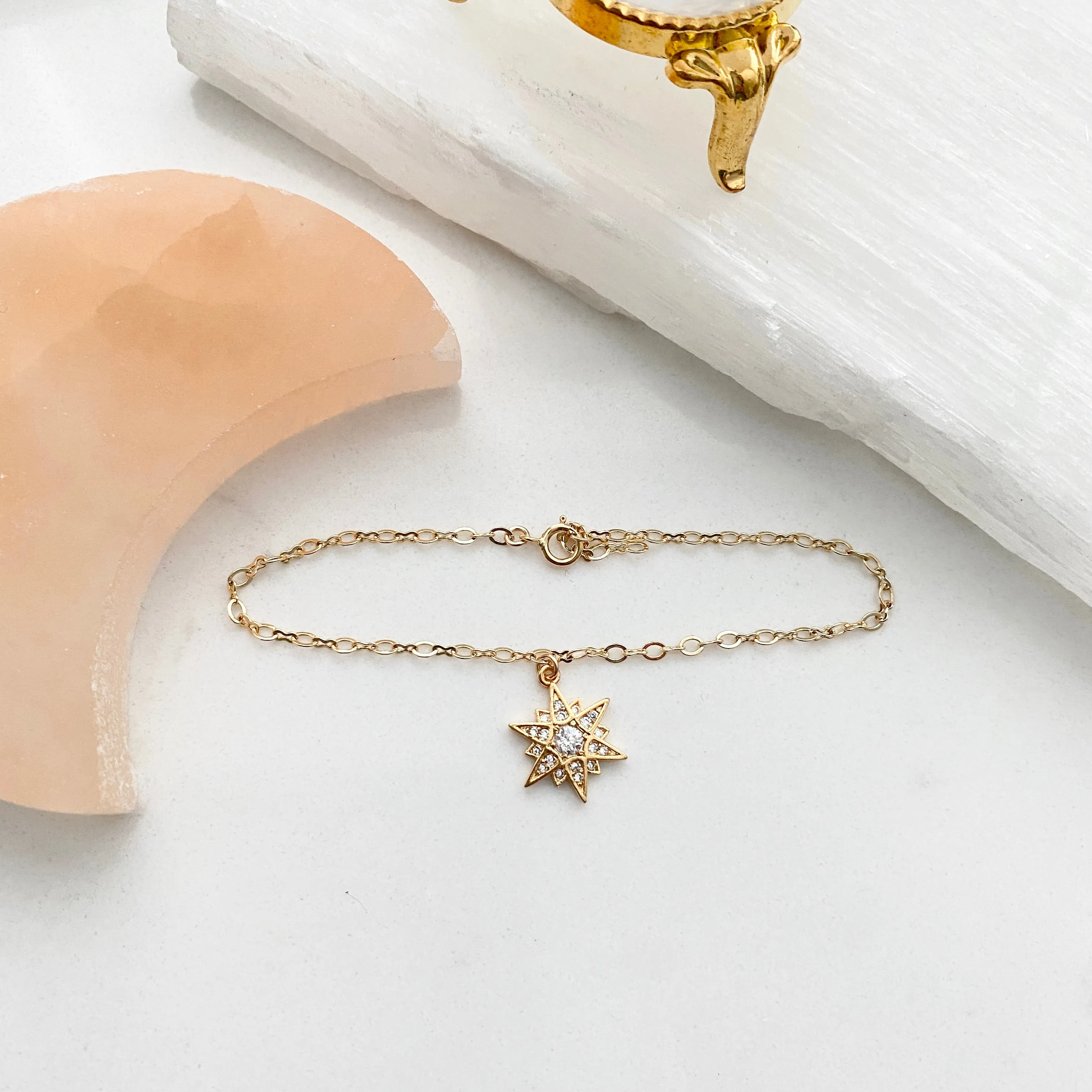 Bre Sparkly Star Charm Bracelet