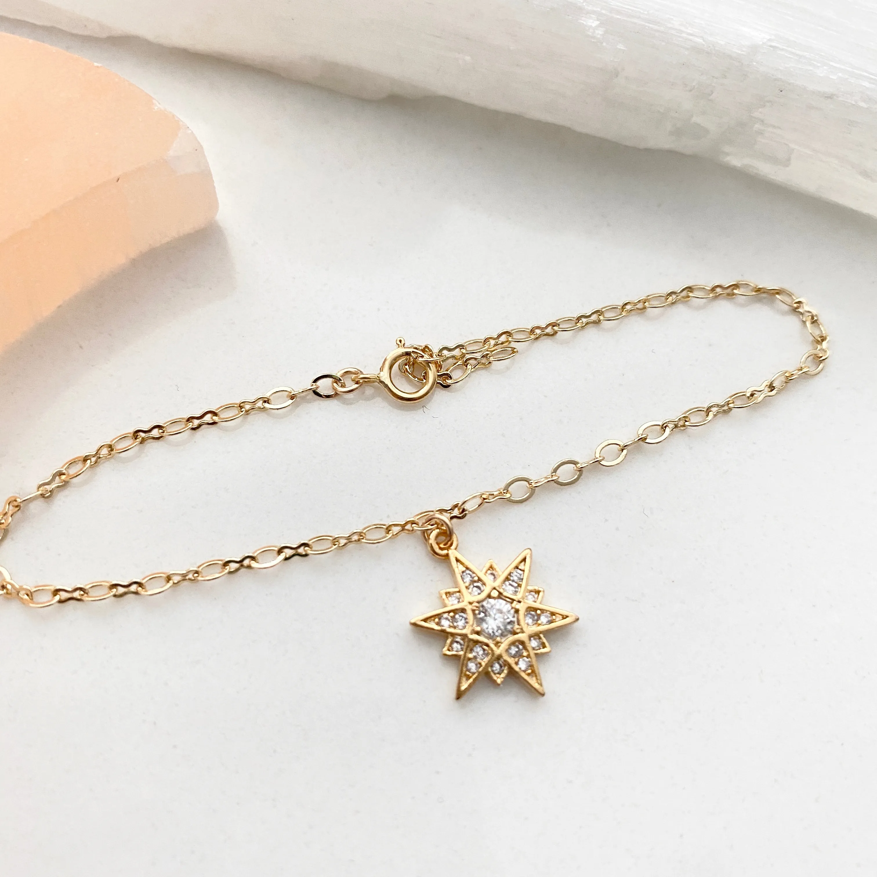 Bre Sparkly Star Charm Bracelet