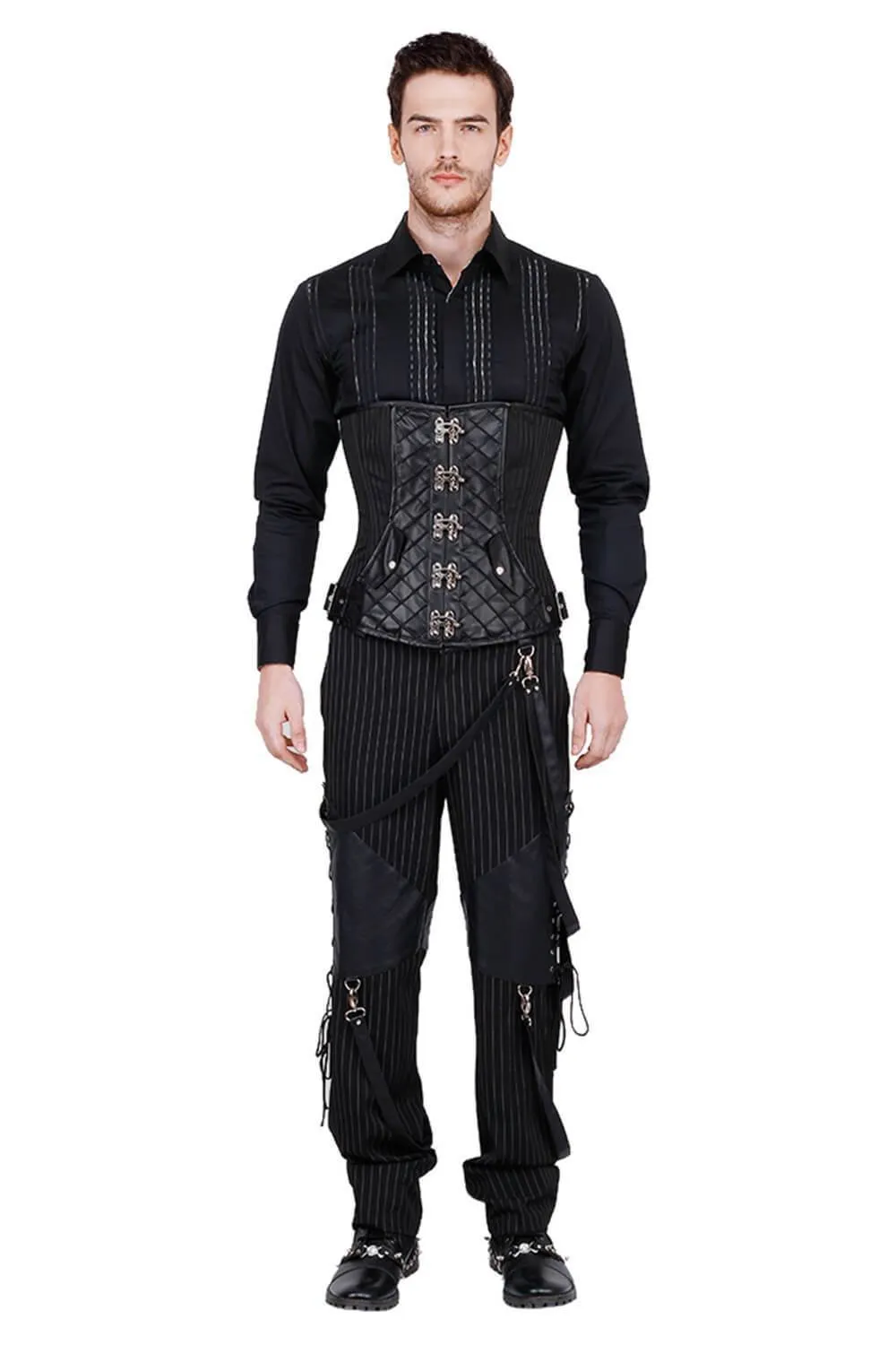 Briar Custom Made Brocade Gothic Men's Corset