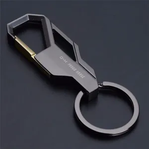 Car Business Keychain Key Ring for Men (Small, Black)