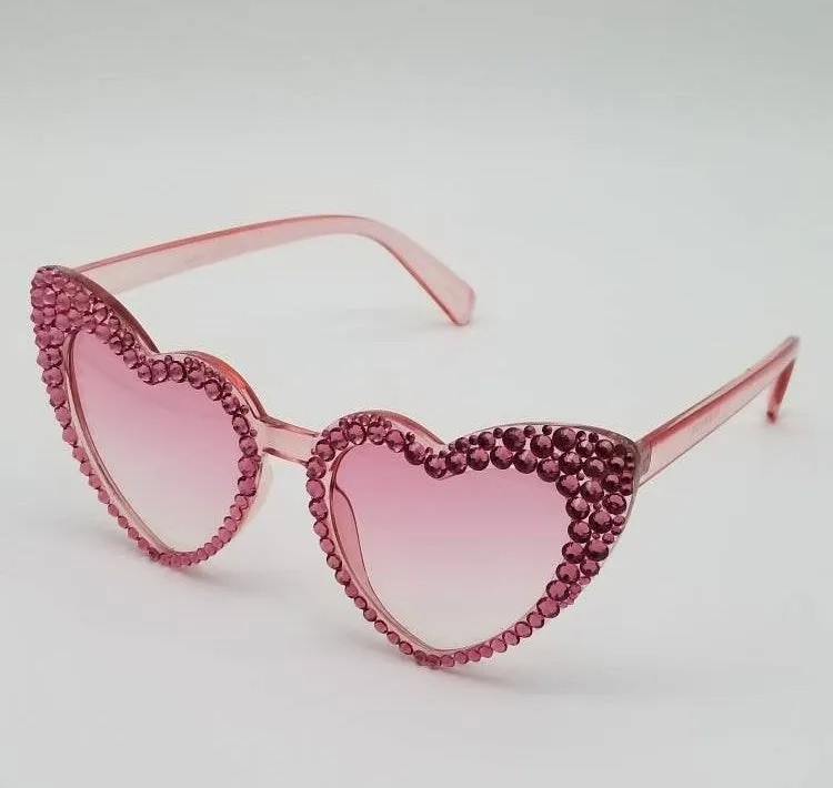 Cat-Eye Studded Heart Kittycorn Sunnies