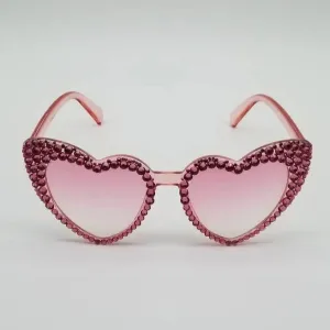 Cat-Eye Studded Heart Kittycorn Sunnies