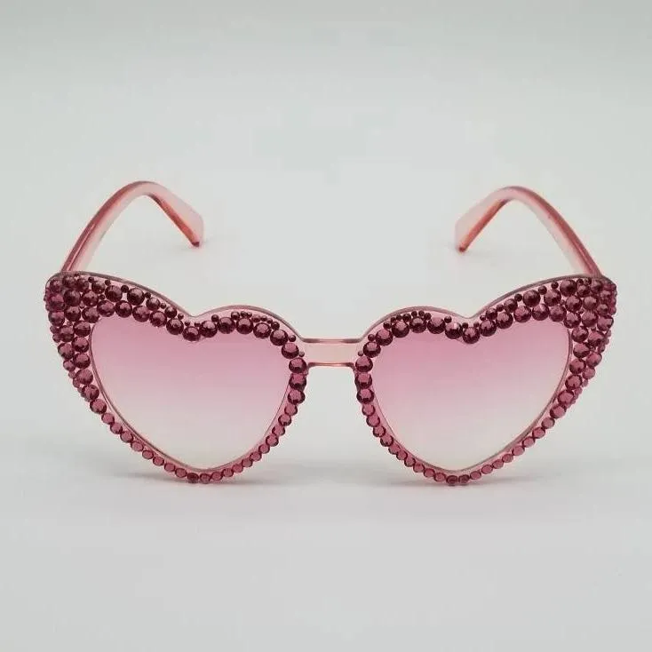 Cat-Eye Studded Heart Kittycorn Sunnies