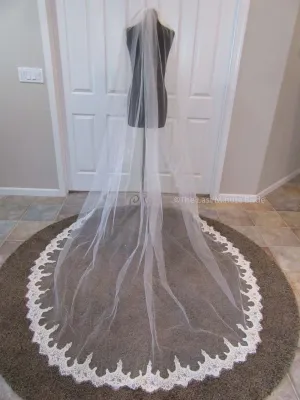 Cathedral Length Veil Style: Alencon