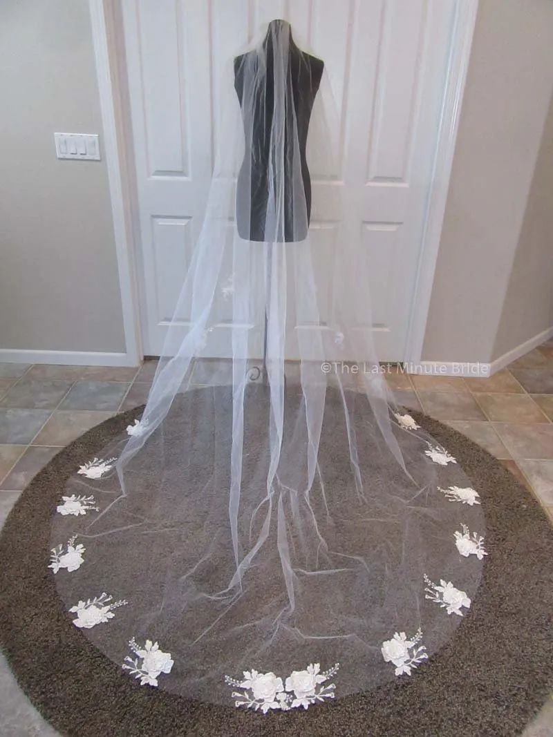 Cathedral Length Veil Style: Bloomin'