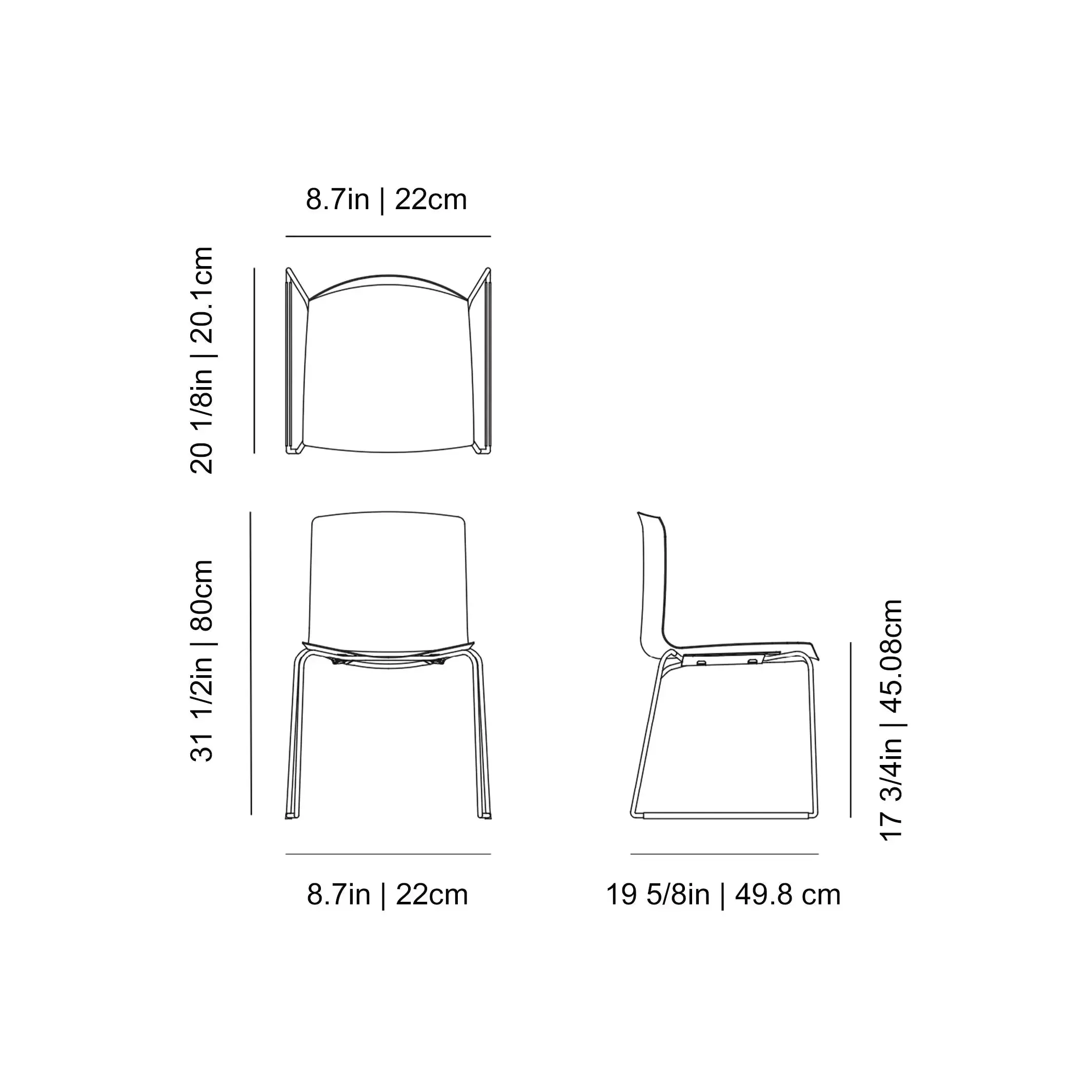 Catifa 46 Chair (0278) - Floor Model Palm Beach