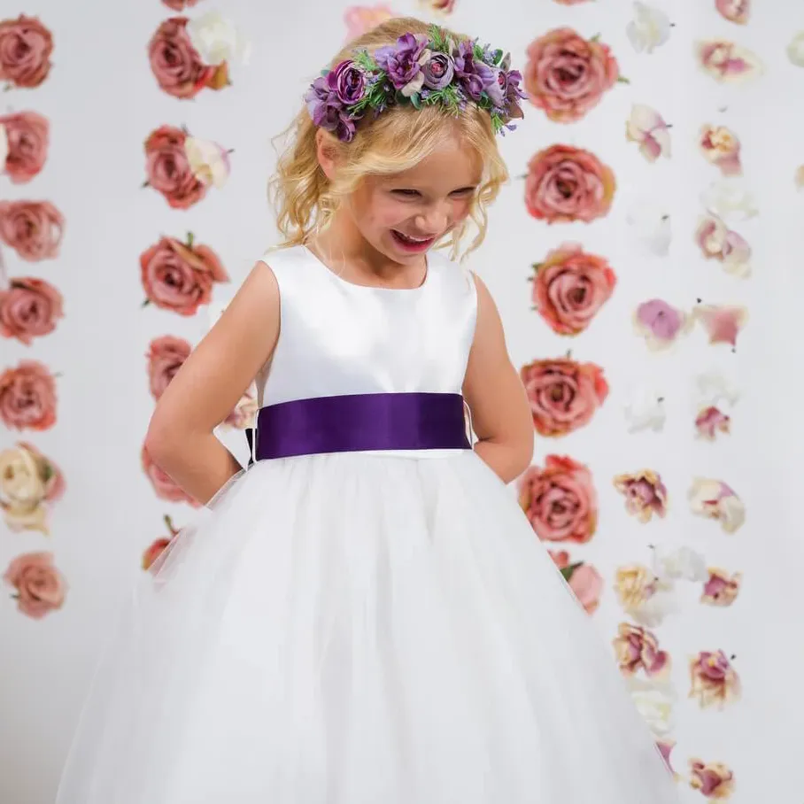 Classic Dolly Dress - Navy Blue Sash