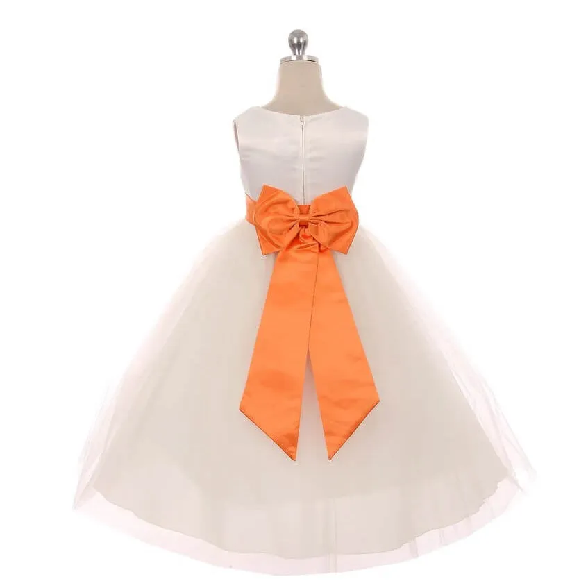 Classic Dolly Dress - Orange Sash