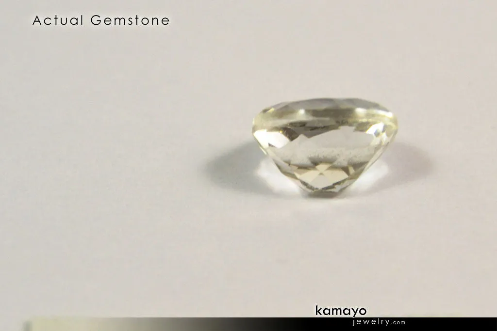 CLEAR QUARTZ RING - 10x8mm Rock Crystal Ring for Women
