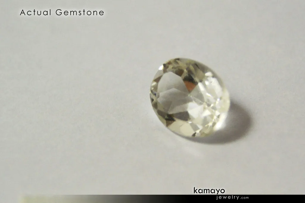 CLEAR QUARTZ RING - 10x8mm Rock Crystal Ring for Women