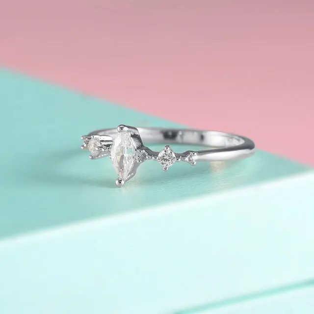 Cluster Bridal Ring