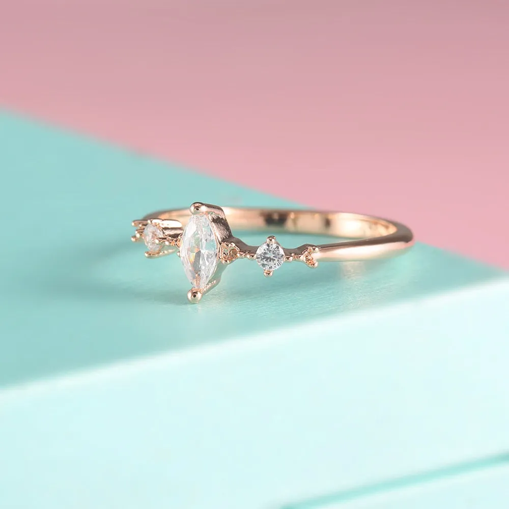 Cluster Bridal Ring