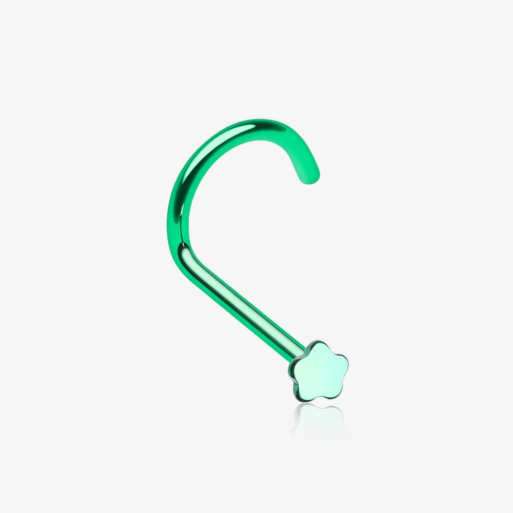 Colorline Flower Nose Screw Ring