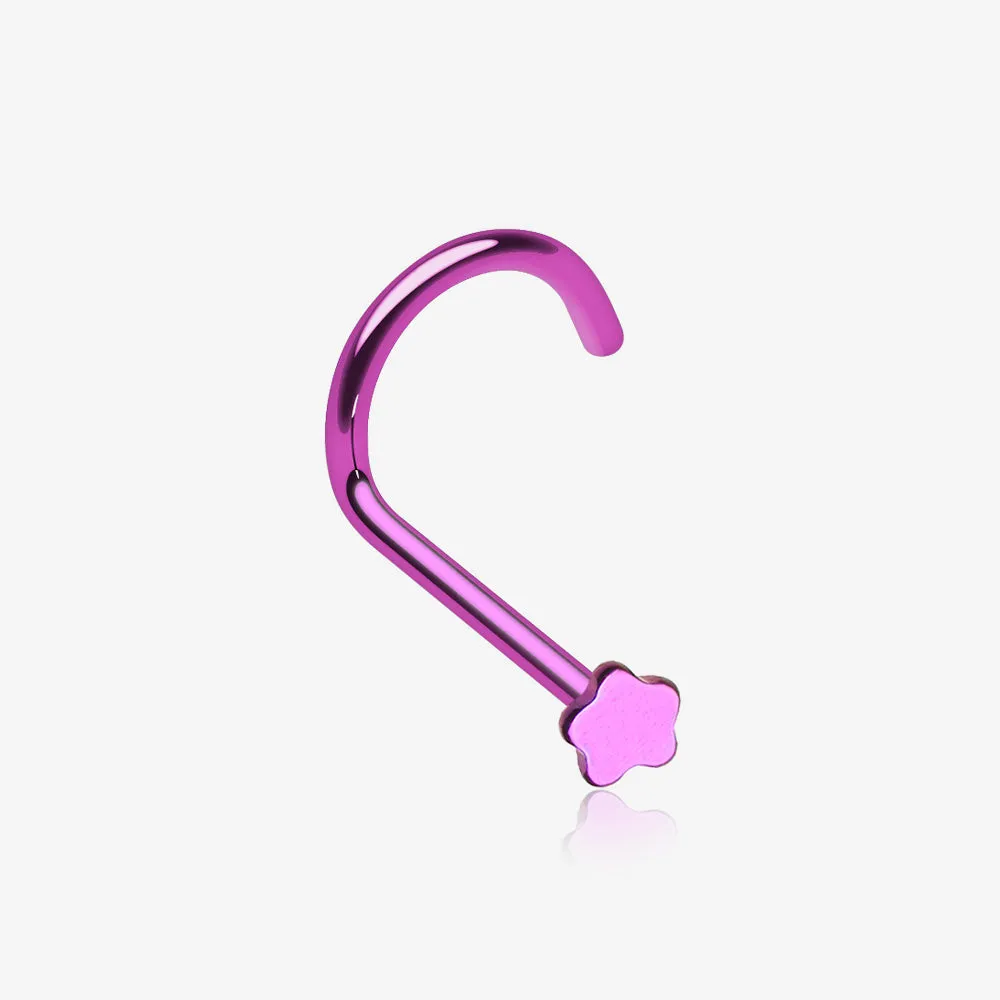 Colorline Flower Nose Screw Ring