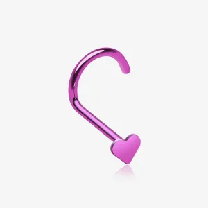 Colorline Heart Nose Screw Ring