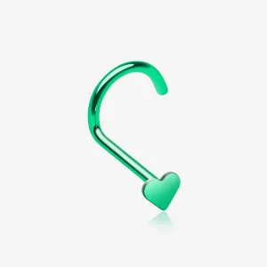 Colorline Heart Nose Screw Ring