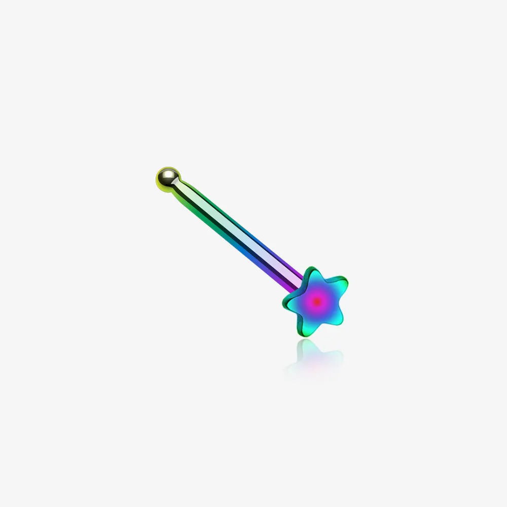 Colorline Steel Star Nose Stud Ring