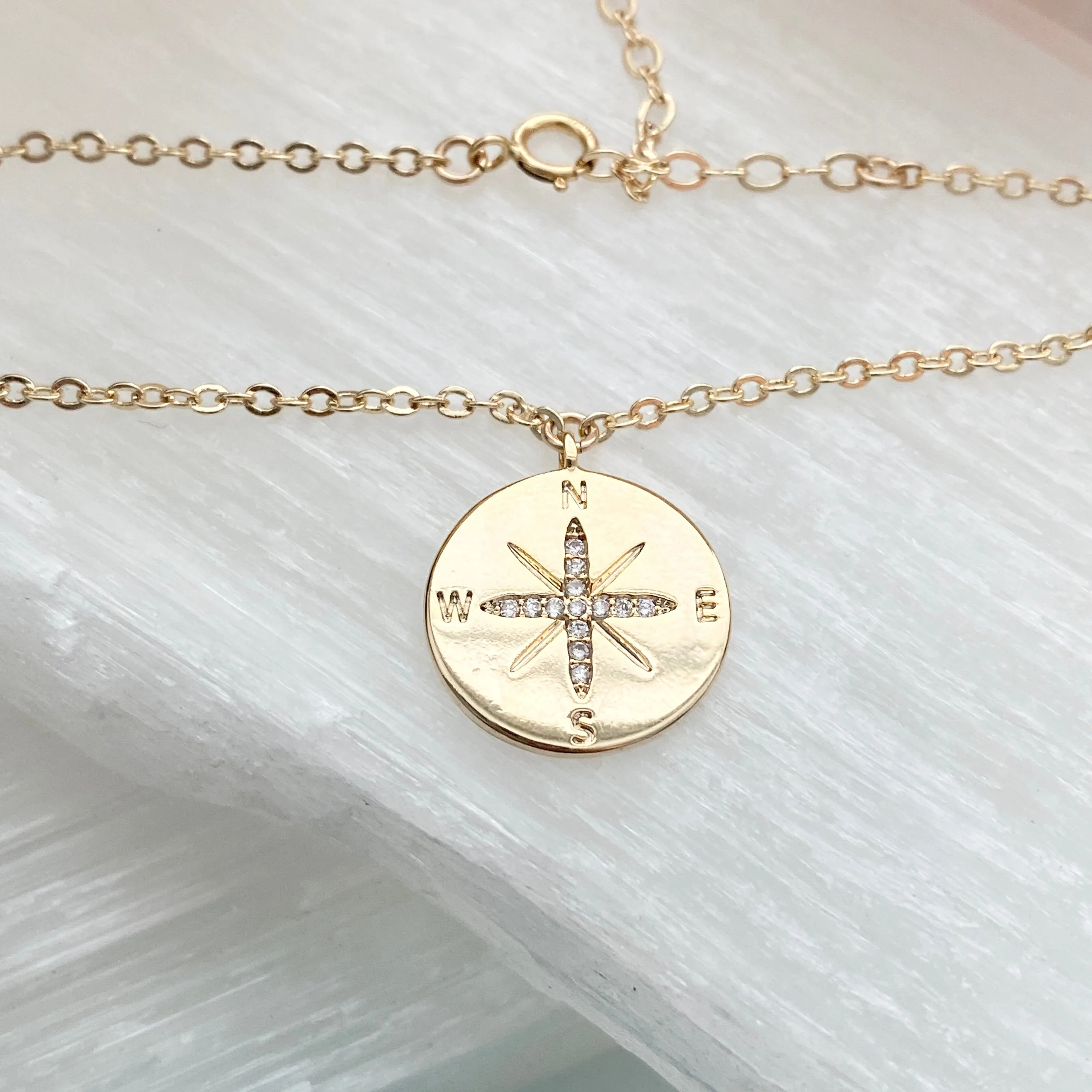 Compass Charm Bracelet