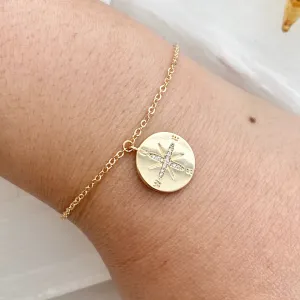 Compass Charm Bracelet