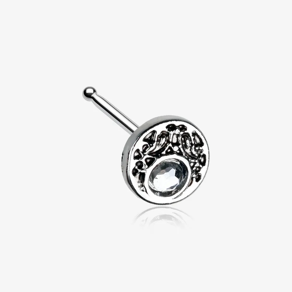 Crescent Legend Sparkle Icon Nose Stud Ring