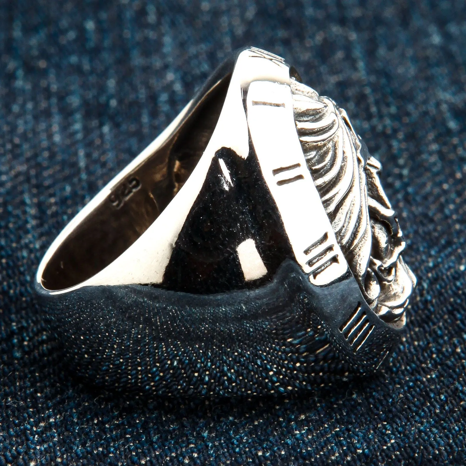 Crucifix Gothic Cross 925 Sterling Silver Rings