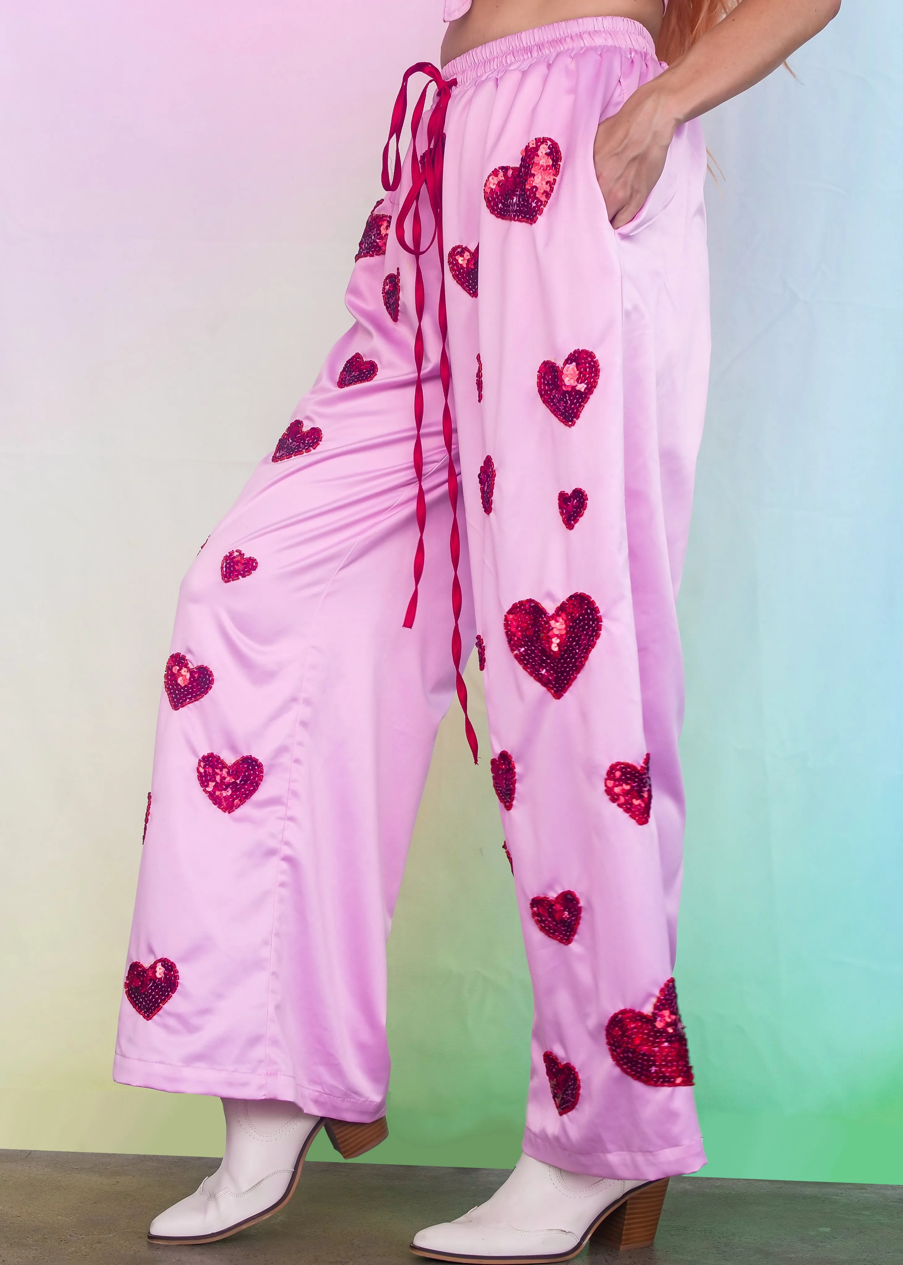Cupid's Crossfire Silky Lounge Pants