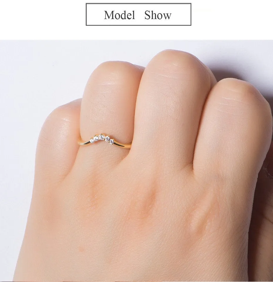 Curved Wedding Band Yellow Gold Half Eternity Vintage Moissanite Engagement Ring Sterling Silver wedding Band For Woman anniversary Gift