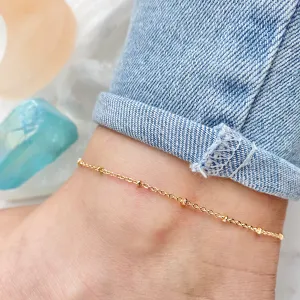 Dainty Satellite Chain Anklet