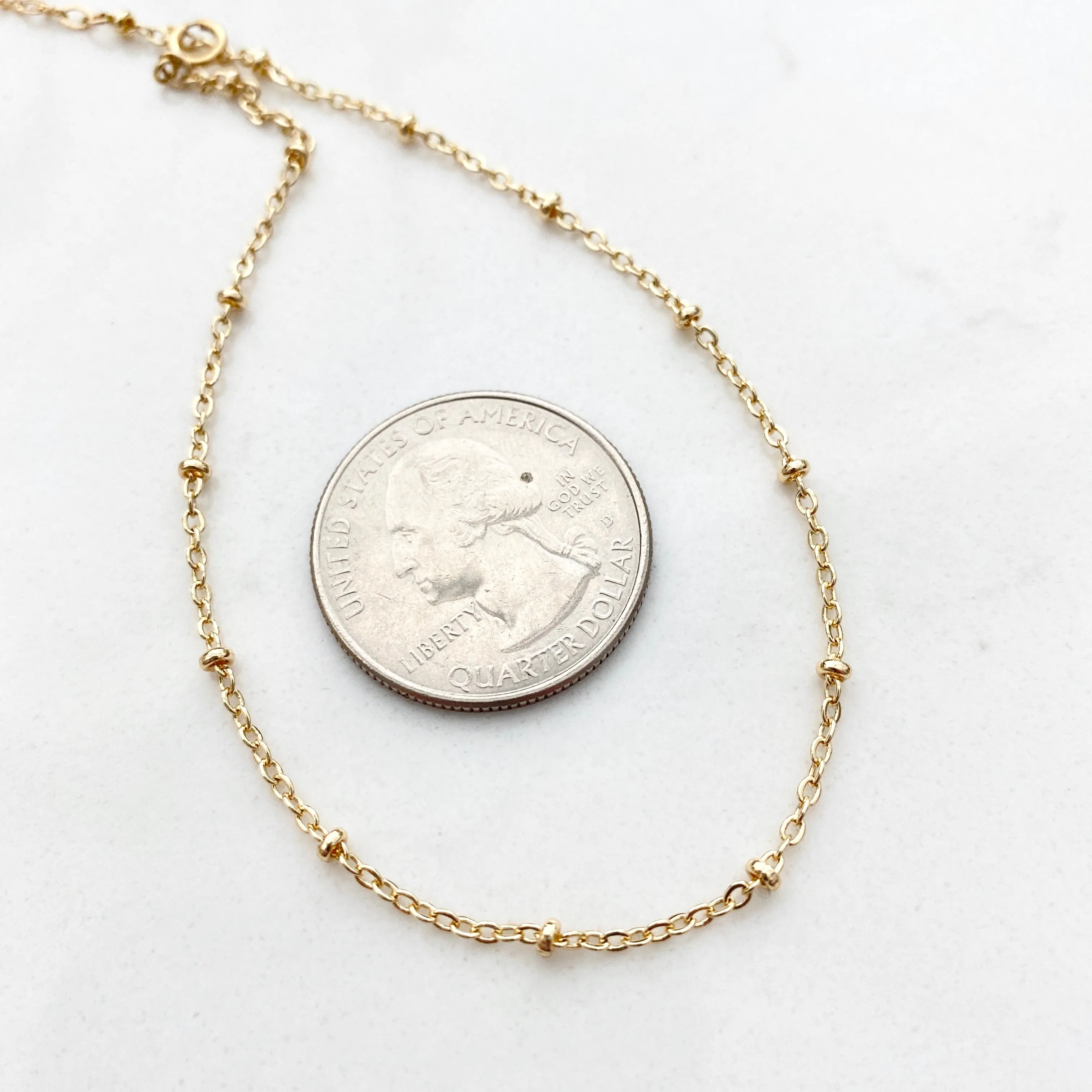 Dainty Satellite Chain Anklet