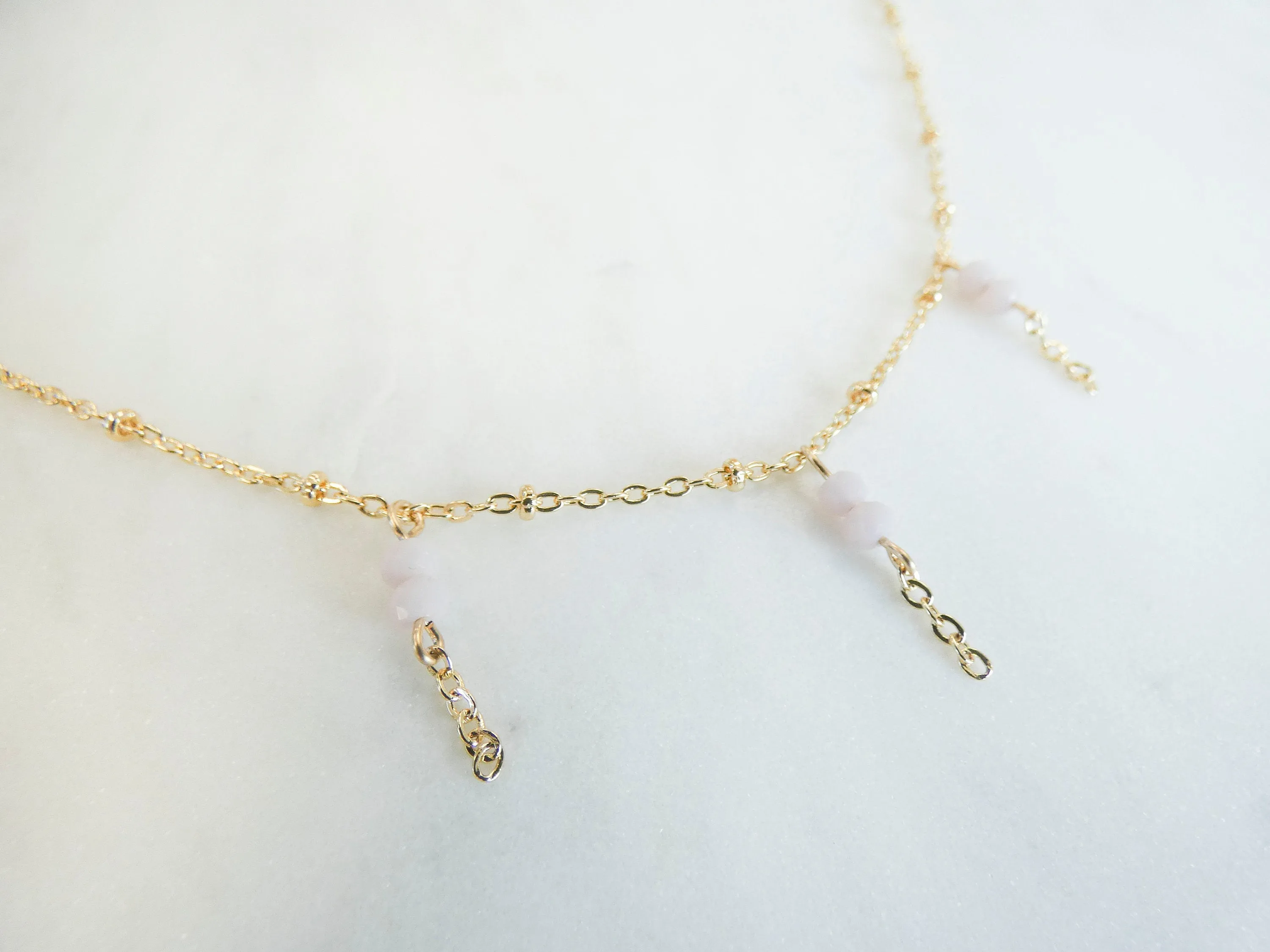 Darla Mini Bead Tassel Necklace