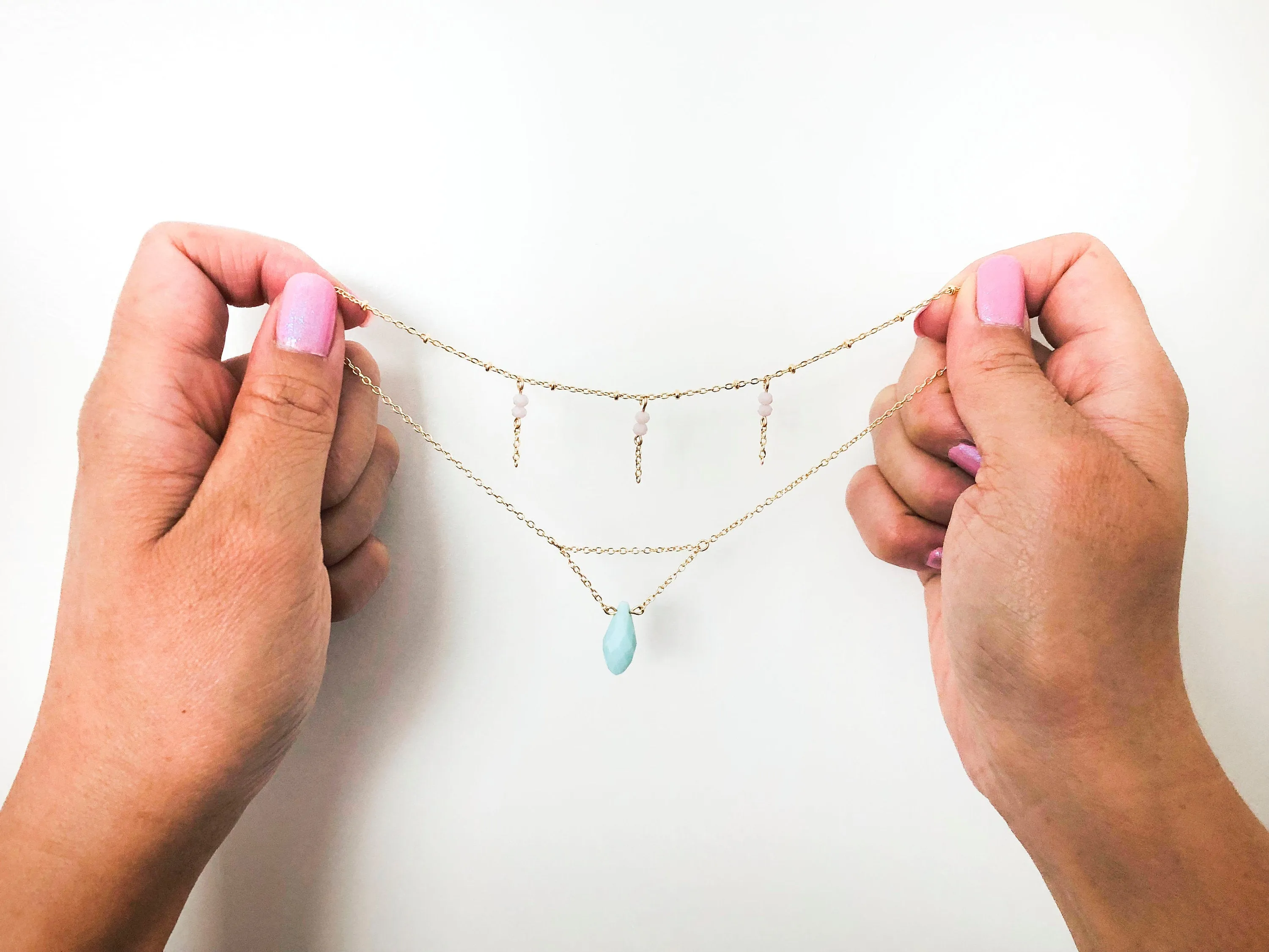 Darla Mini Bead Tassel Necklace