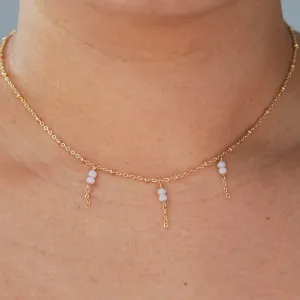 Darla Mini Bead Tassel Necklace