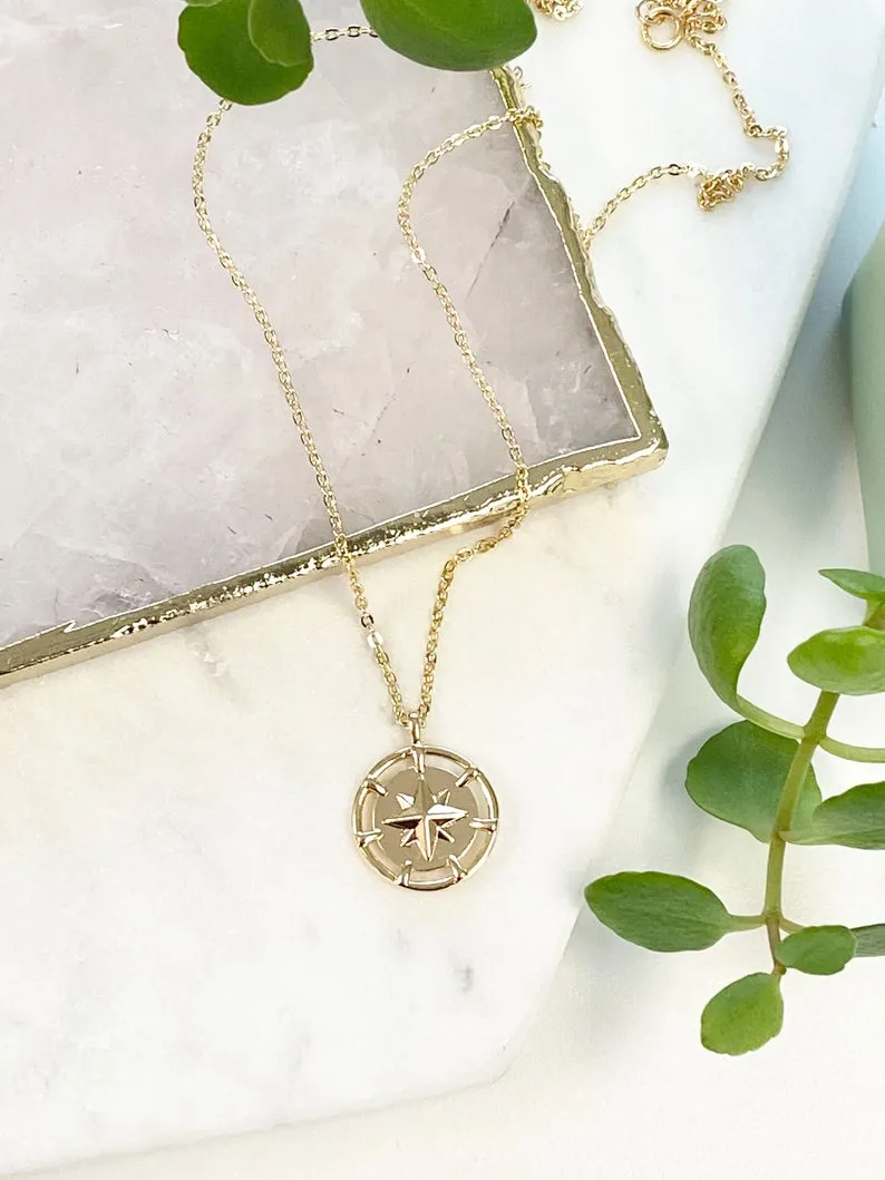 Delilah North Star Coin Necklace