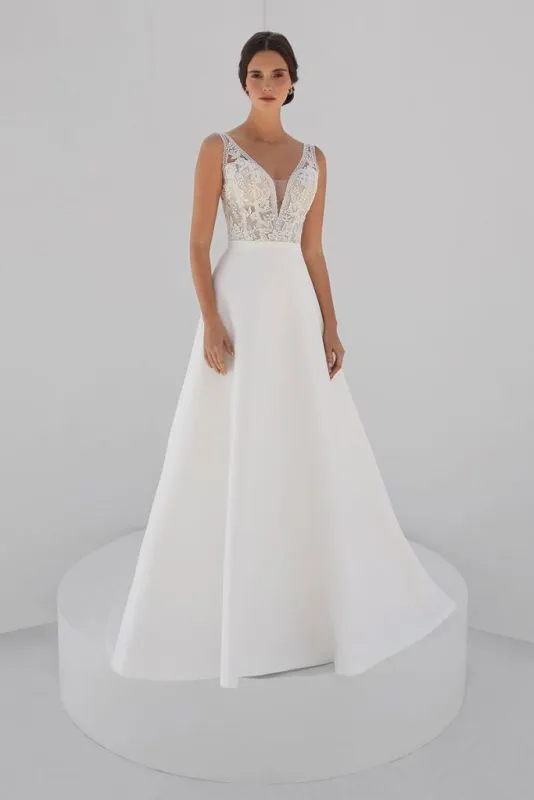 Demetrios Size 10 SK05 Ivory Bridal Separates
