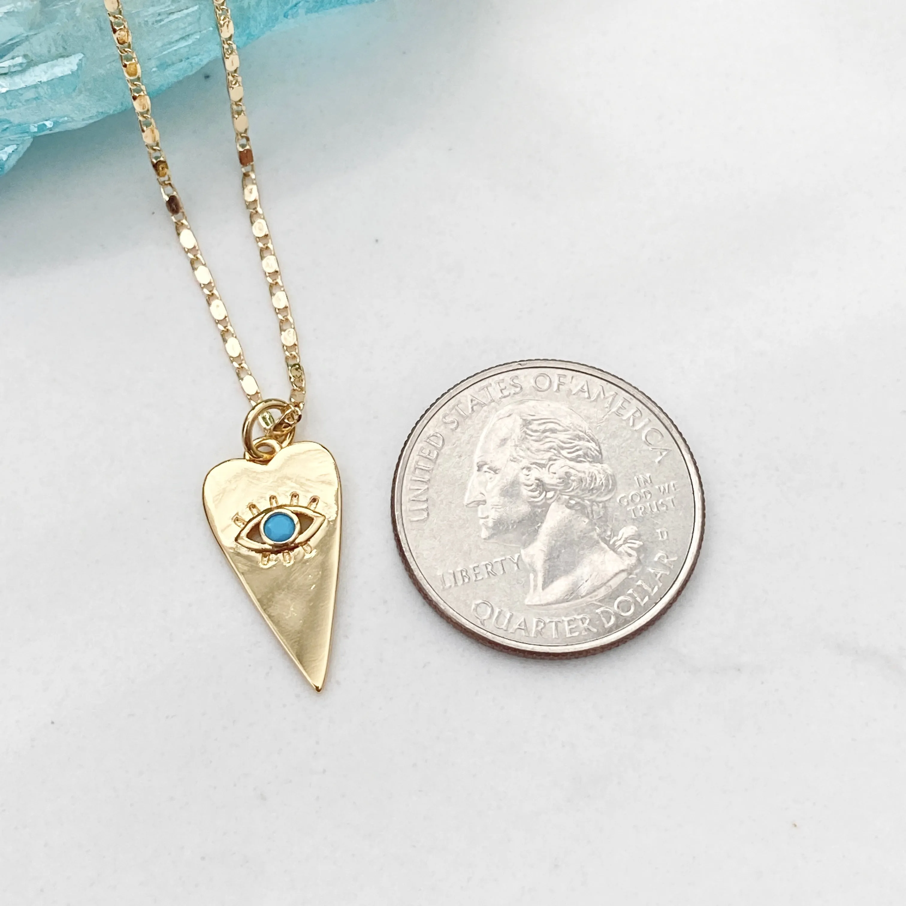 Doreen Heart Eye Necklace