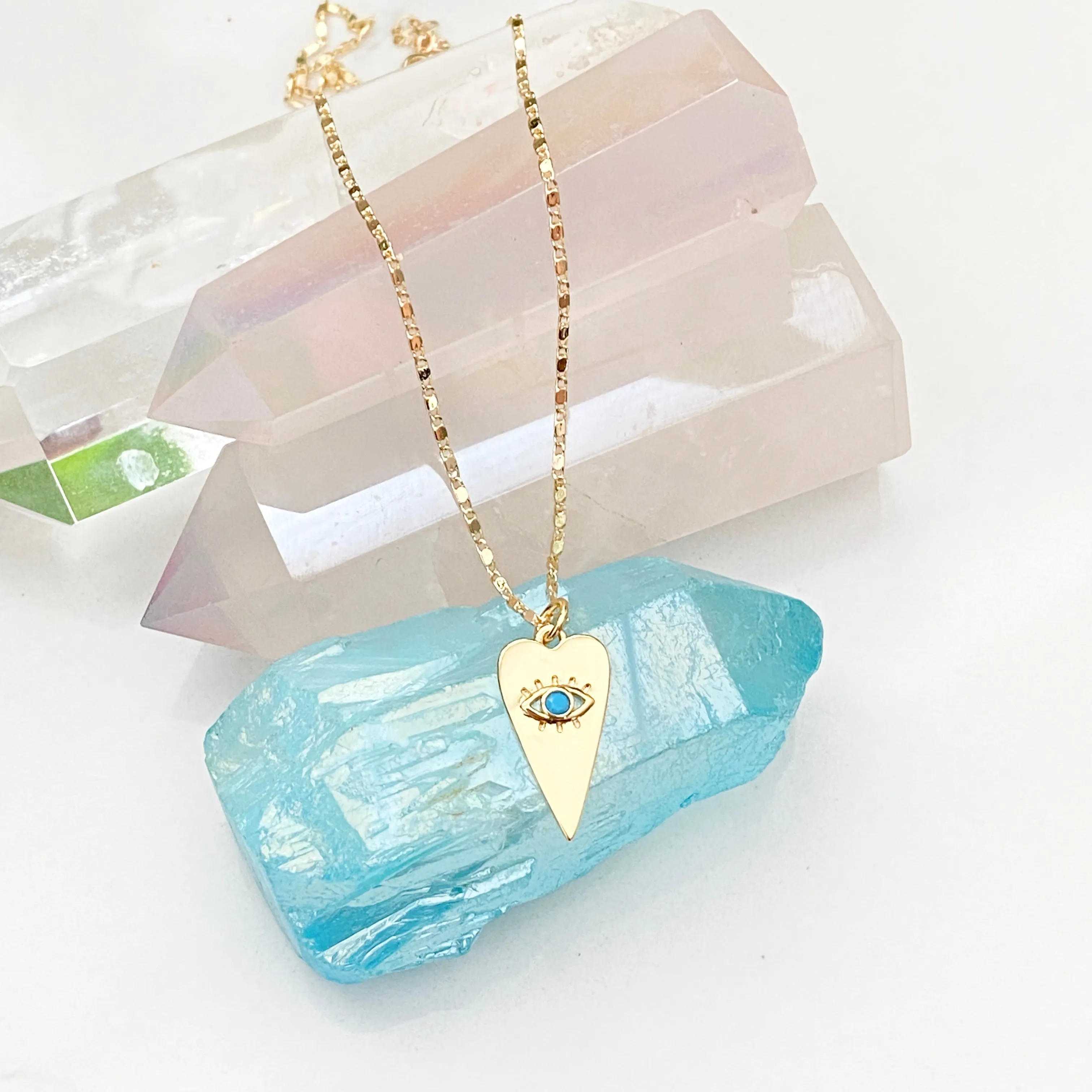 Doreen Heart Eye Necklace