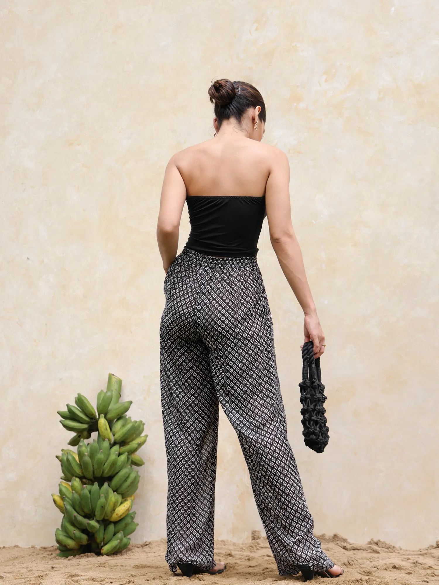 Drawstring Printed Trouser