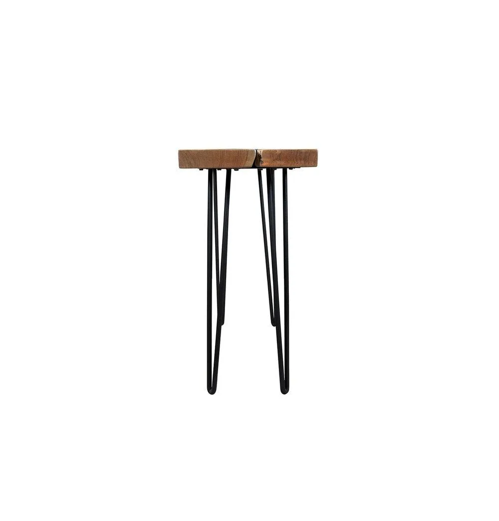Driftwood Solid Acacia Console Table with Hairpin Legs