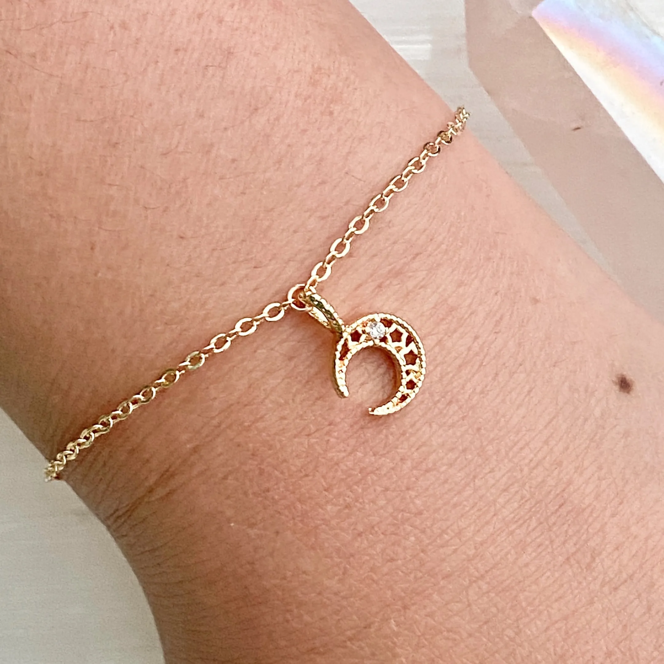 Eleanor Crescent Moon Bracelet