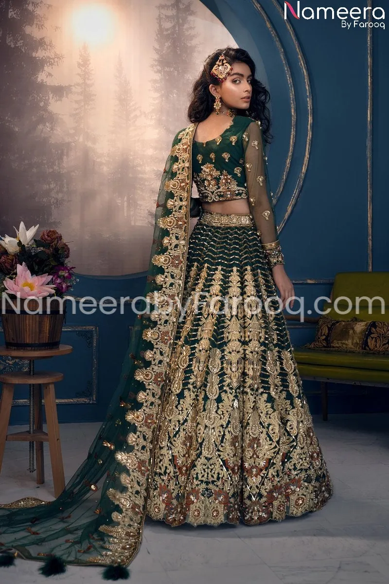 Embroidered Pakistani Bridal Lehenga with Choli #BB114