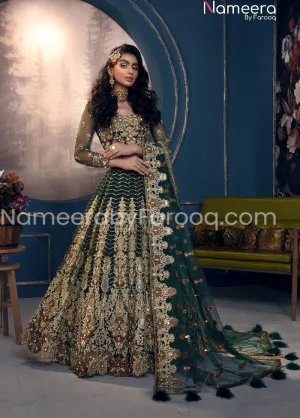 Embroidered Pakistani Bridal Lehenga with Choli #BB114