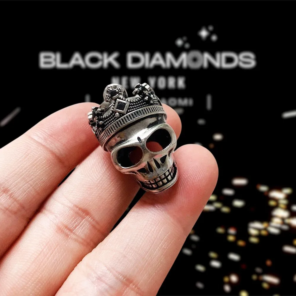 European Style Gothic Skull & Crown Pendant
