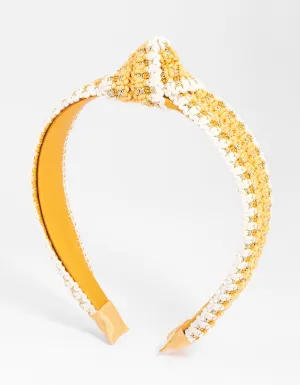 Fabric Crochet Knotted Headband