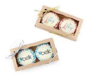 Favor Gift Boxes of Logo Oreo Cookies - 6 Favor Boxes