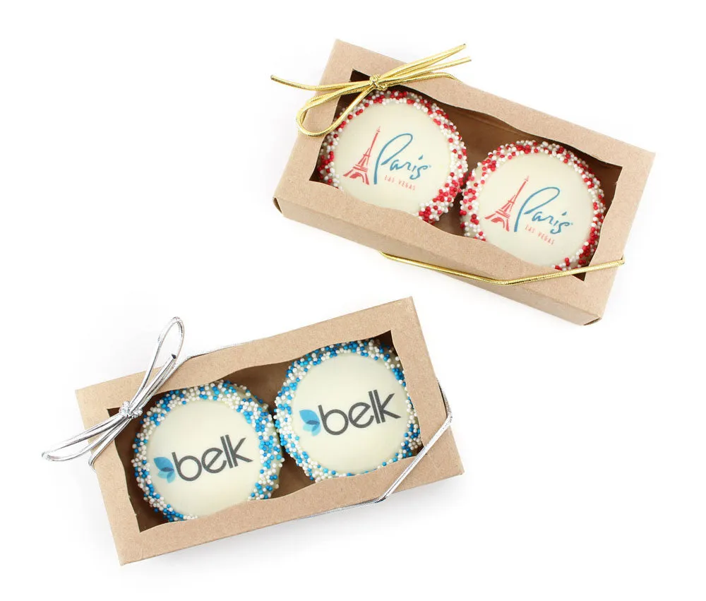Favor Gift Boxes of Logo Oreo Cookies - 6 Favor Boxes