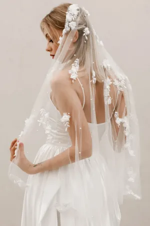 Floral Applique Veil