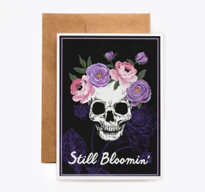 Floral Skull Birthday Card